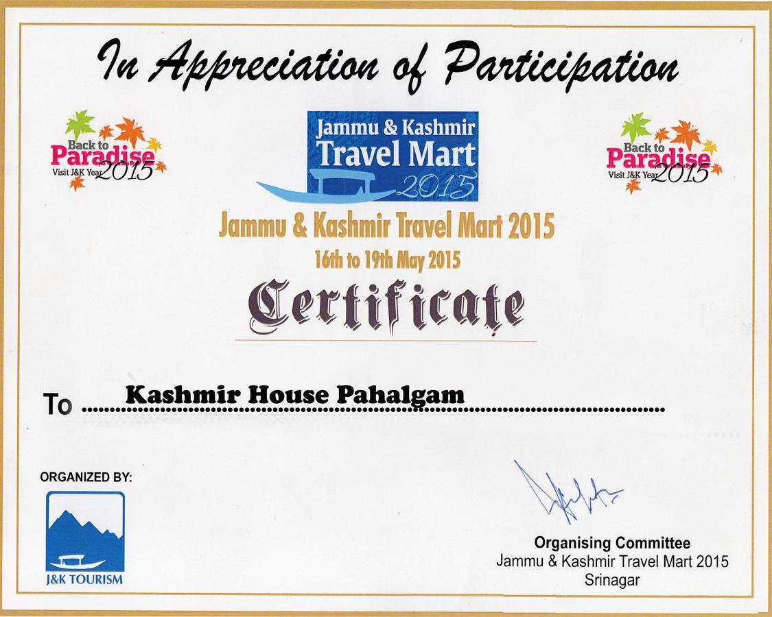 Kashmir House Pahalgām Exterior foto